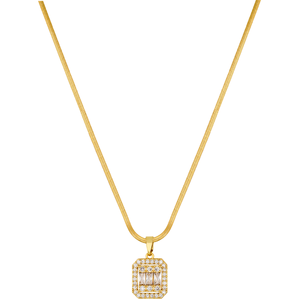 Baguette Diamond Halskette