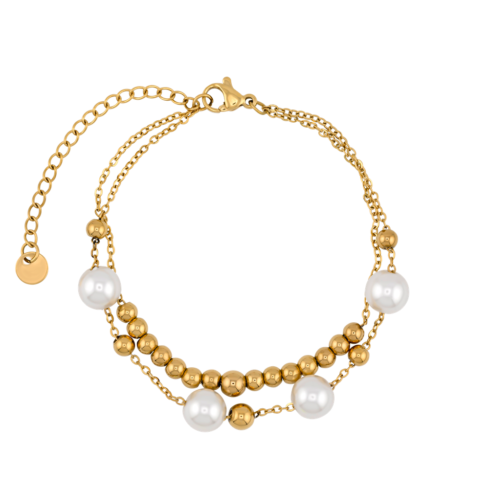 Golden Pearl Armband
