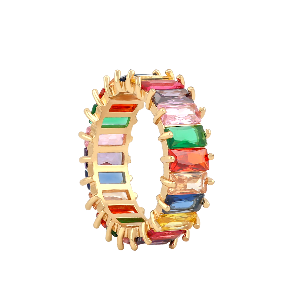 Oblong colorful Ring
