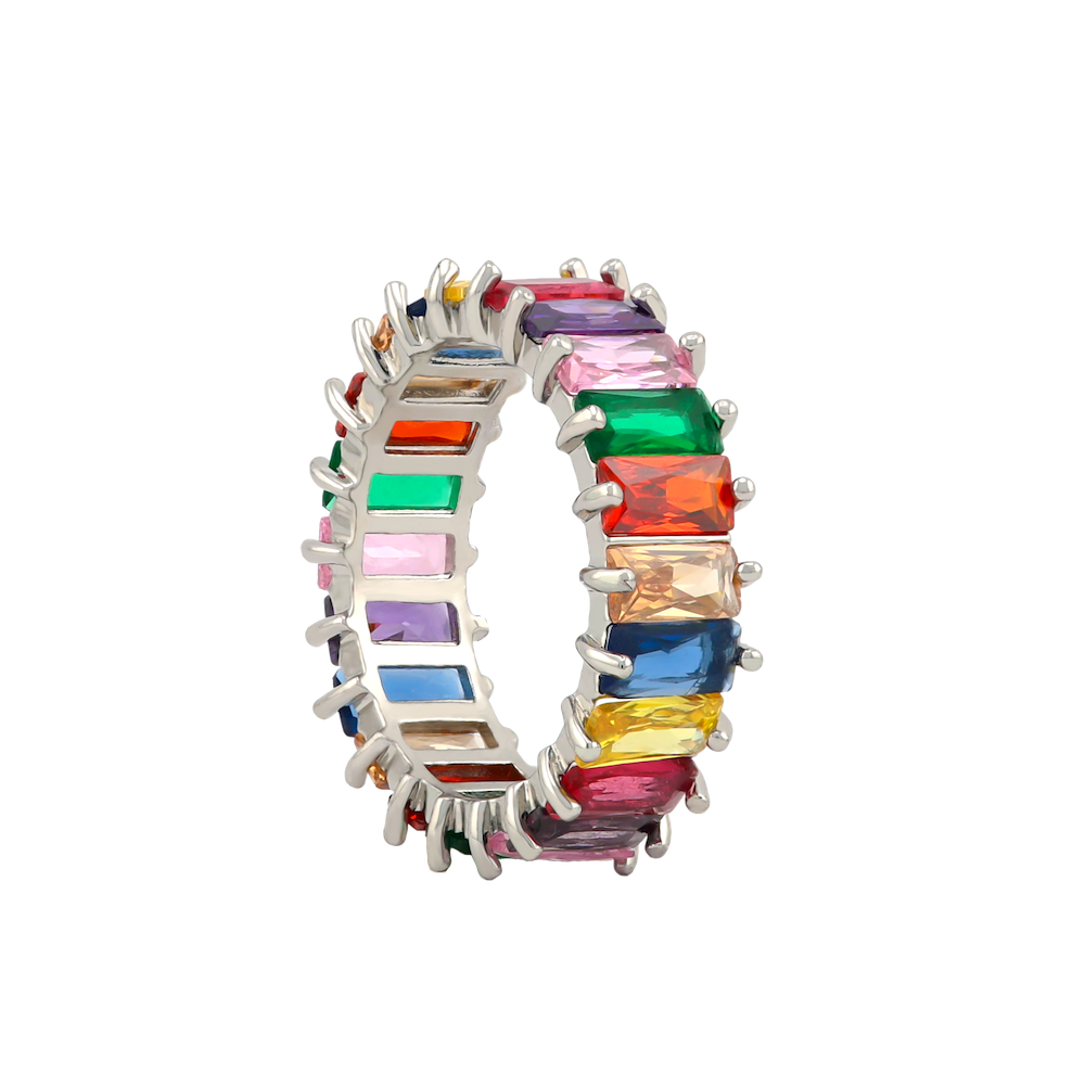 Oblong colorful Ring