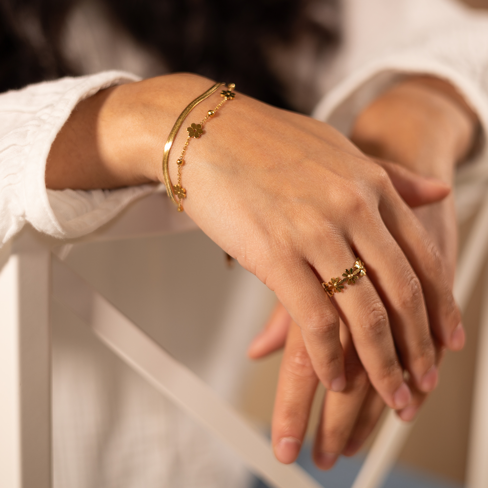 Golden blossom Ring