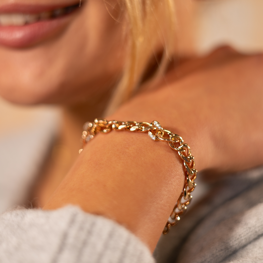 Cuban diamond Armband