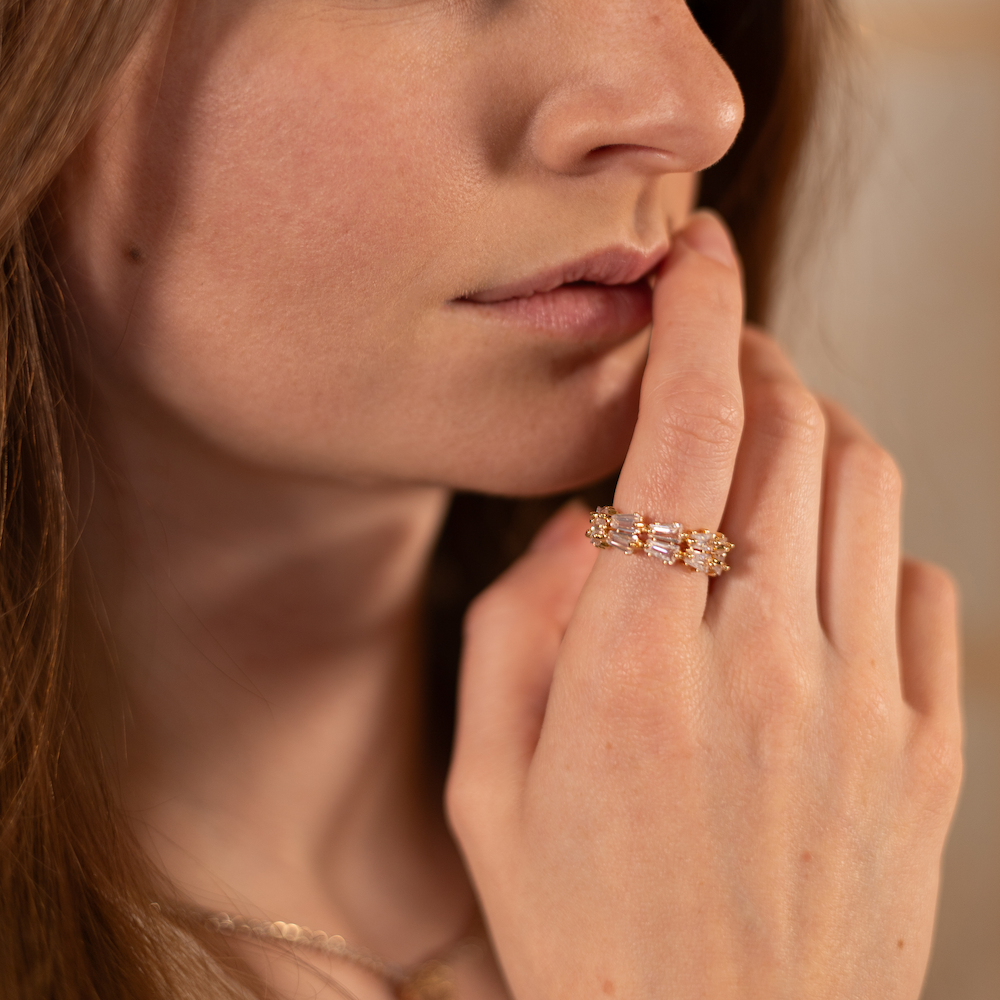 Almond Oblong Ring