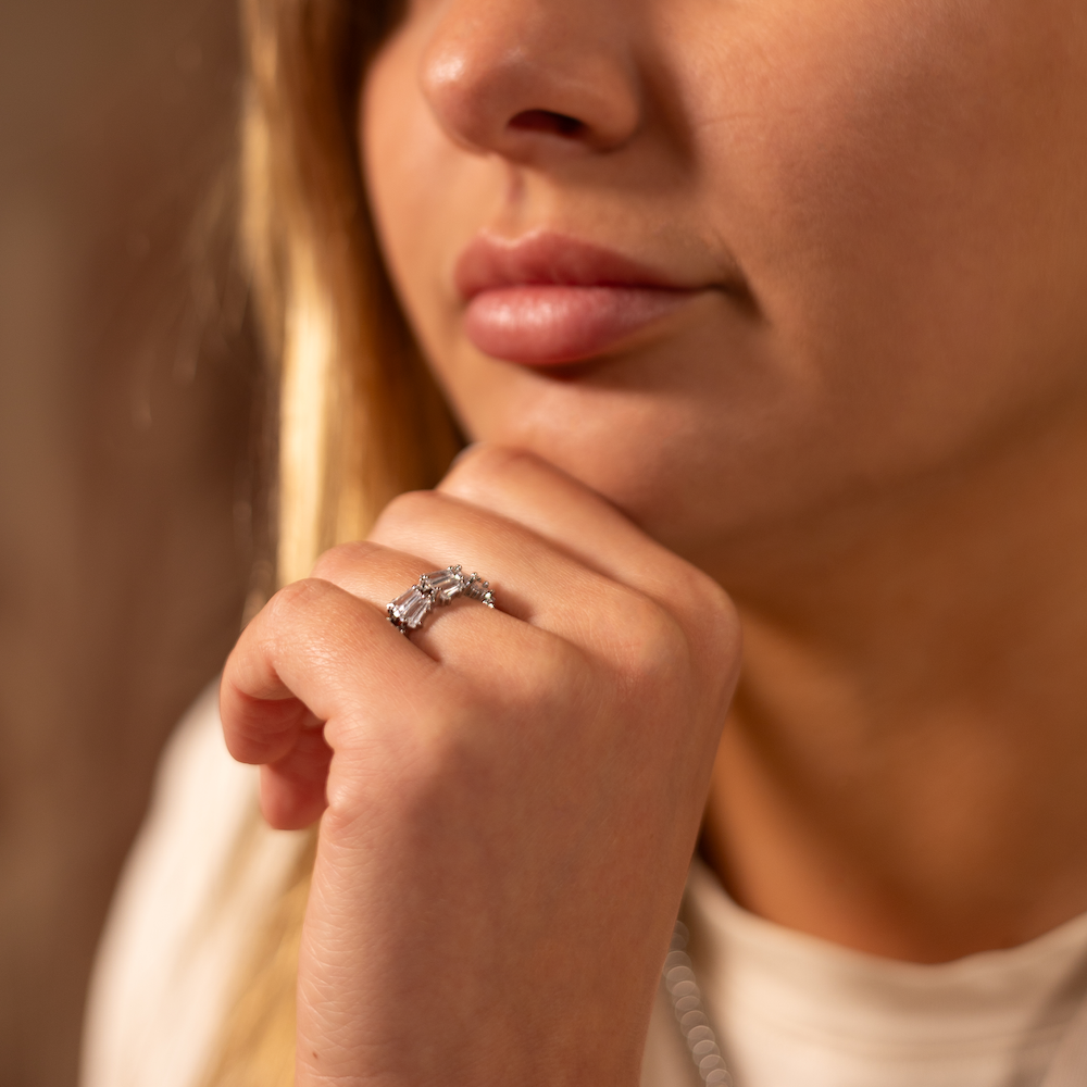 Almond Oblong Ring