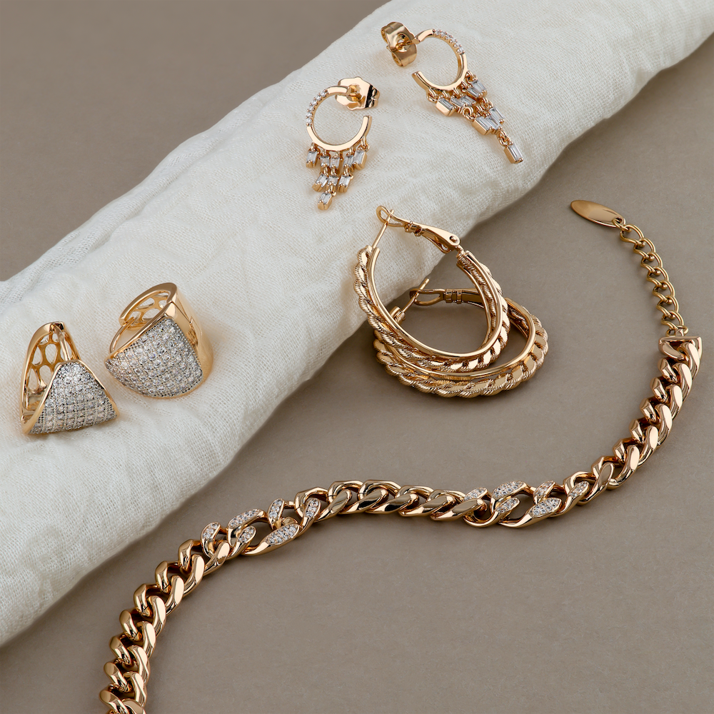 Baguette Bundle Ohrring