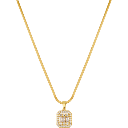 Baguette Diamond Halskette