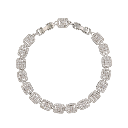Diamond Baguette Row Armband