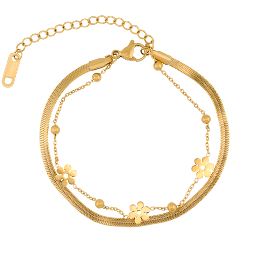 Golden Blossom Armband