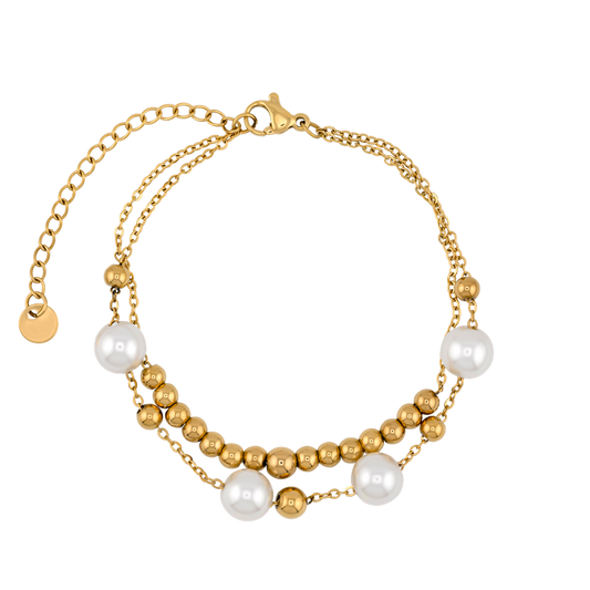 Golden Pearl Armband
