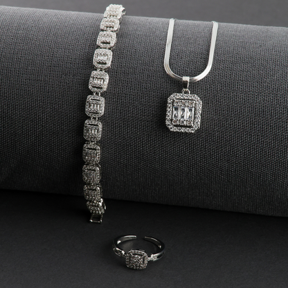 Diamond Baguette Row Armband