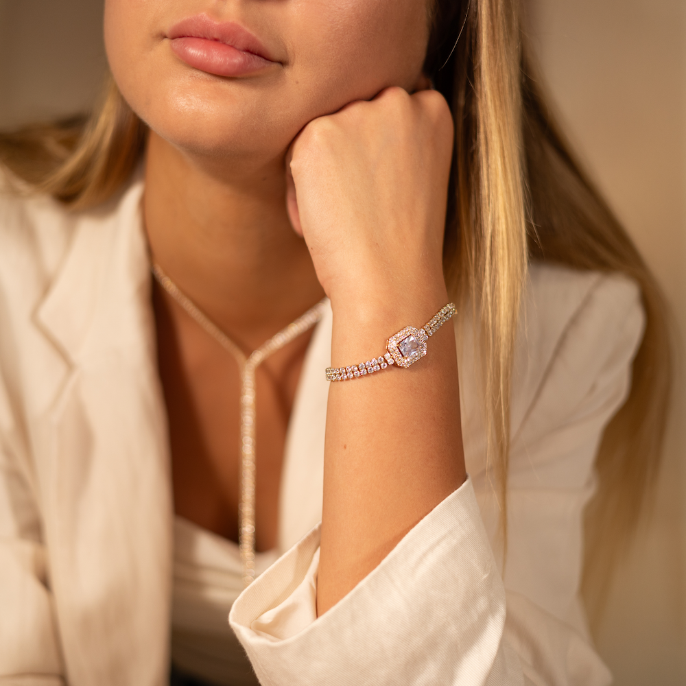 Diamond Baguette Armband