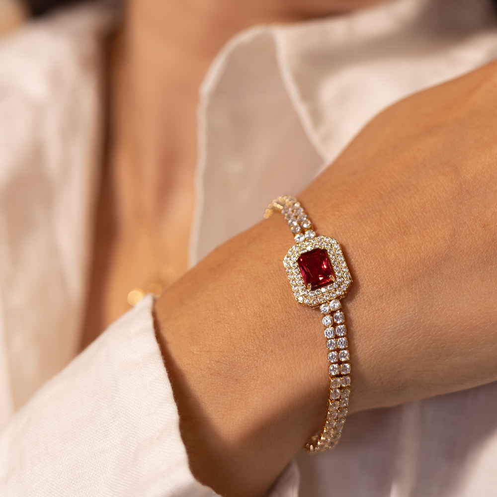 Diamond Baguette Armband